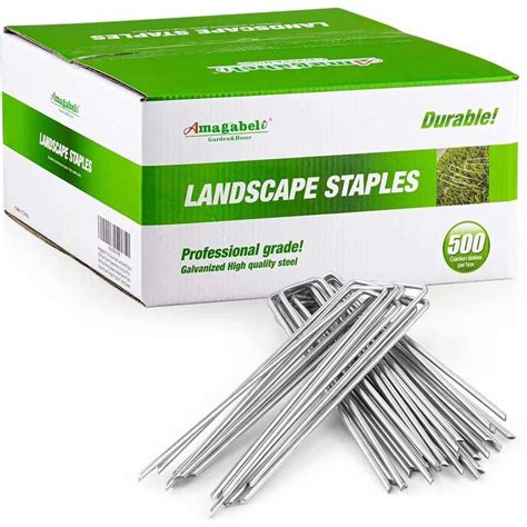 are metal stakes good for house plants|6 inch landscaping staples.